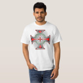 Templerkreuz mit Dornen T-shirt (Voorkant volledig)