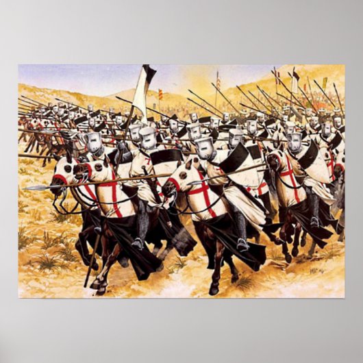 Templerreiterei im Anklf Poster (Voorkant)