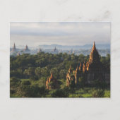 Temples at sunrise, Bagan, Myanmar Briefkaart (Voorkant)