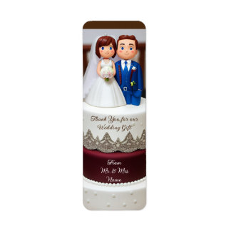 Templet Dank je trouwcadeau Etiket