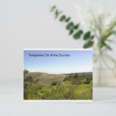 Templeton CA Wine Land Briefkaart (Staand voorkant)