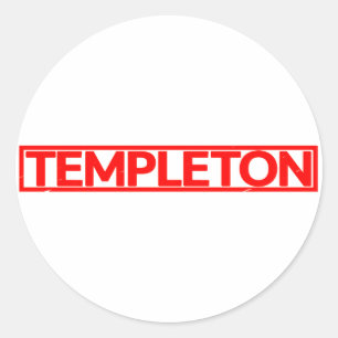 Templeton Stamp Ronde Sticker