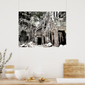 TEMPLO EM ANGKOR TEMPEL BIJ ANGKOR POSTER (Keuken)