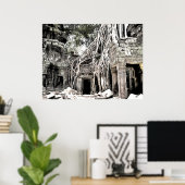 TEMPLO EM ANGKOR TEMPEL BIJ ANGKOR POSTER (Thuiskantoor)