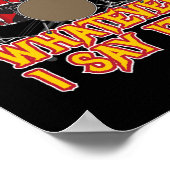 Tempo is wat ik Drummer Drums mag zeggen Poster (Hoek)