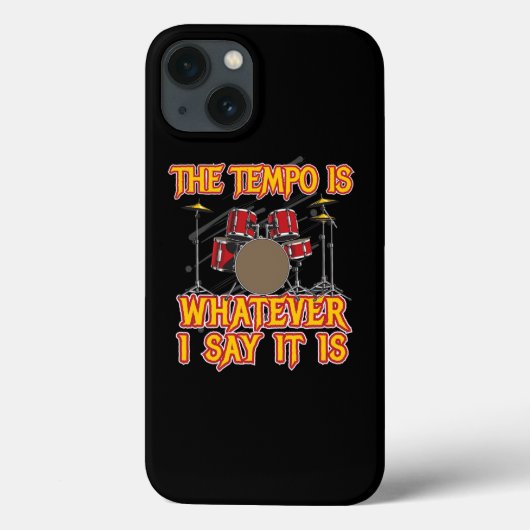 Tempo is Wat ik Zeg Drummer Drumt Case-Mate iPhone Case (Achterkant)