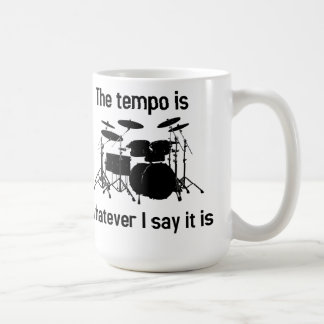 tempo is wat ik zeg koffiemok