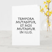 Tempora mutantur et nos mutamur in illis kaart (Gele Bloem)