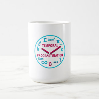 Temporale Uitstelgedrag Natuurkunde Klok T-shirt Koffiemok