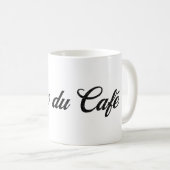Temps du cafe - Frans voor tijd voor koffie Koffiemok (Voorkant rechts)