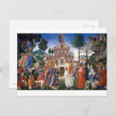 Temptages van Christus, Sandro Botticelli Briefkaart (Voorkant / Achterkant)