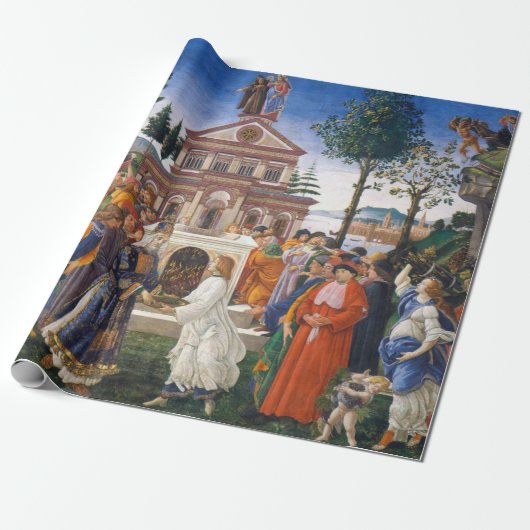 Temptages van Christus, Sandro Botticelli Cadeaupapier (Uitgerold)