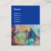 TEMPTATIE DARK KNIGHT MONOGRAM Bright Blue Brown Visitekaartje (Voorkant)