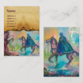 TEMPTATIE / DARK KNIGHT PARCHMENT MONOGRAM VISITEKAARTJE (Voorkant / Achterkant)