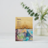 TEMPTATIE / DARK KNIGHT PARCHMENT MONOGRAM VISITEKAARTJE (Staand voorkant)