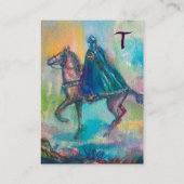 TEMPTATIEDARK KNIGHT MONOGRAM Blue Pink Lila Visitekaartje (Achterkant)
