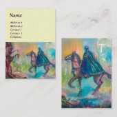 TEMPTATIEDARK KNIGHT MONOGRAM-crème Visitekaartje (Voorkant / Achterkant)