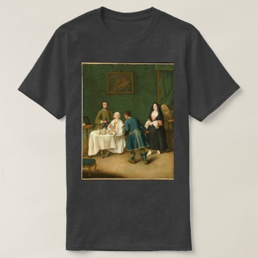 Temptation 1746 door Pietro Longhi Pietro Falca T-shirt (Design voorkant)