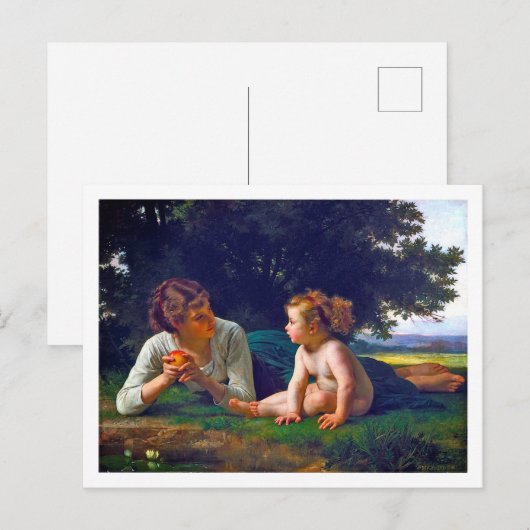 Temptation, Bouguereau Briefkaart (Voorkant / Achterkant)