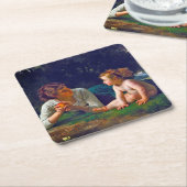 Temptation, Bouguereau Kartonnen Onderzetters (Schuin)