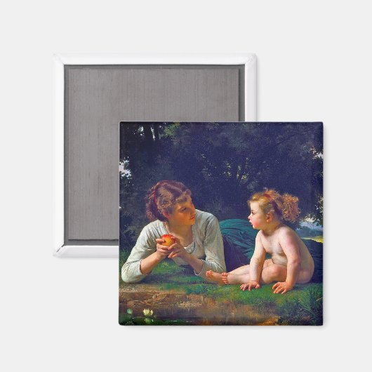 Temptation, Bouguereau Magneet (Voorkant / Achterkant)