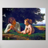 Temptation, Bouguereau Poster (Voorkant)