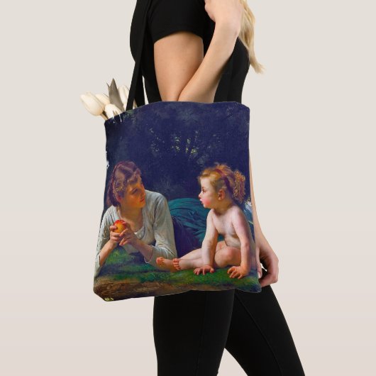 Temptation, Bouguereau Tote Bag (Dichtbij)