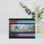 TEMPTATION Dark Knight and Devil's Treasure, Blue Briefkaart (Staand voorkant)