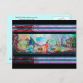 TEMPTATION Dark Knight and Devil's Treasure, Blue Briefkaart (Voorkant / Achterkant)