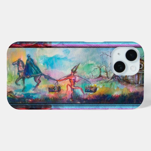 TEMPTATION Dark Knight and Devil's Treasure, Blue Case-Mate iPhone Case (Achterkant (horizontaal))