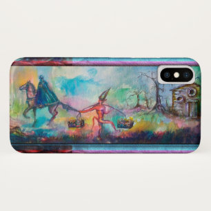 TEMPTATION Dark Knight and Devil's Treasure, Blue iPhone X Hoesje