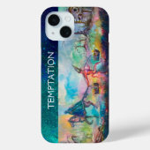 TEMPTATION Dark Knight and Devil's Treasure, Blue Case-Mate iPhone Case (Achterkant)