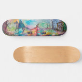 TEMPTATION Dark Knight and Devil's Treasure, Blue Persoonlijk Skateboard (Horizontaal)