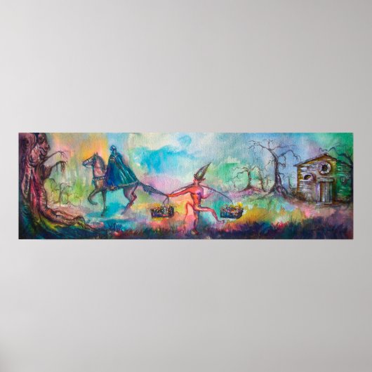 TEMPTATION Dark Knight and Devil's Treasure, Blue Poster (Voorkant)