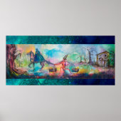 TEMPTATION Dark Knight and Devil's Treasure, Blue Poster (Voorkant)