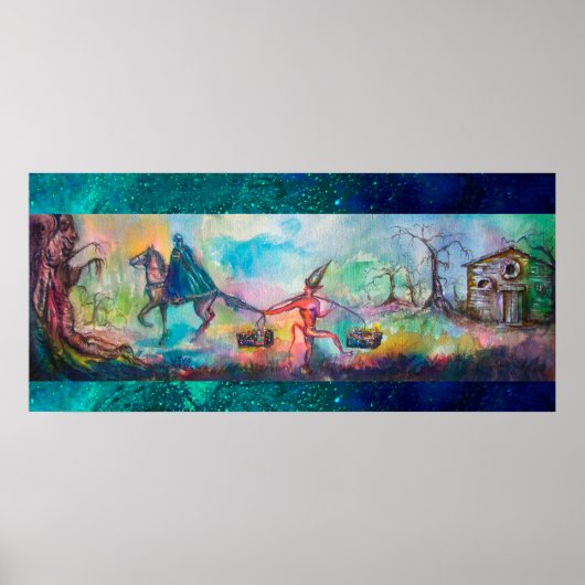 TEMPTATION Dark Knight and Devil's Treasure, Blue Poster (Voorkant)