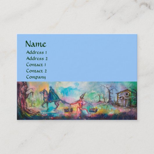 TEMPTATION Dark Knight and Devil's Treasure, Blue Visitekaartje (Voorkant)