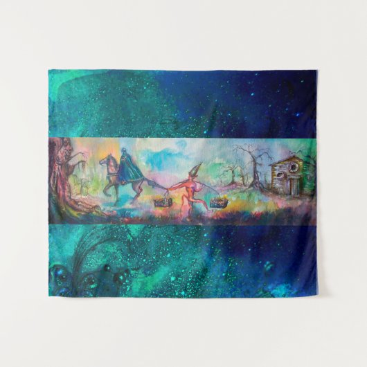 TEMPTATION Dark Knight and Devil's Treasure, Blue Wandkleed (Voorkant (horizontaal))