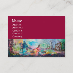 TEMPTATION Dark Knight and Devil's Treasure Red Visitekaartje