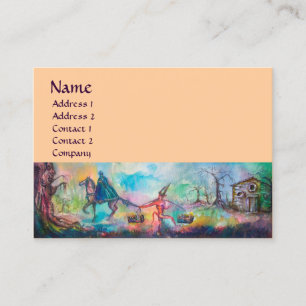 TEMPTATION Dark Knight, Devil's Treasure Blue Peac Visitekaartje