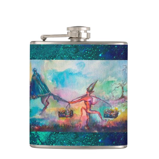 TEMPTATION Dark Knight Devil's Treasure, Blue Red Heupfles (Voorkant)