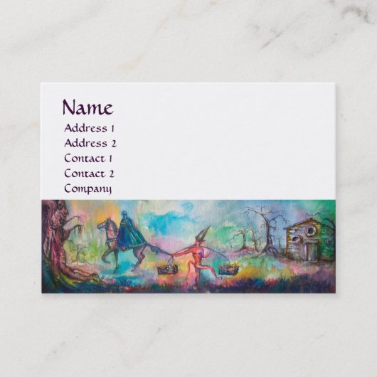 TEMPTATION Dark Knight, Devil's Treasure, Blue Whi Visitekaartje (Voorkant)