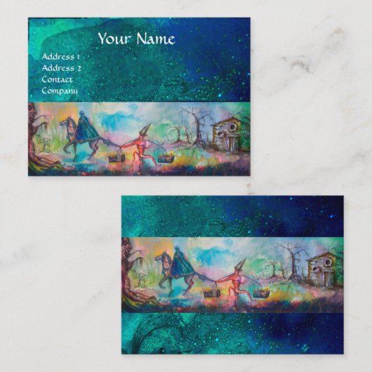 TEMPTATION Dark Knight, Devil's Treasure, Night Bl Visitekaartje (Voorkant / Achterkant)