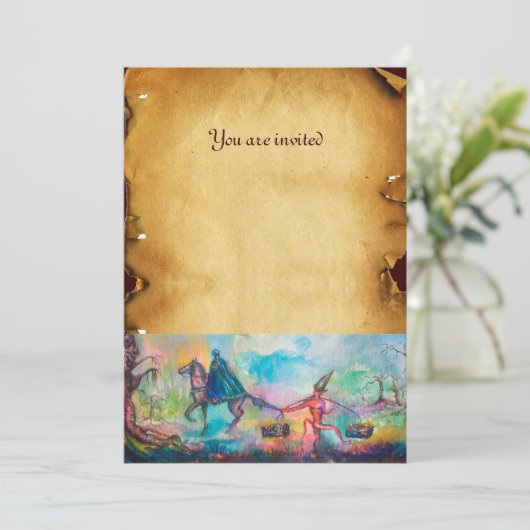 TEMPTATION Dark Knight, Devil's Treasure Parchment Kaart (Staand voorkant)