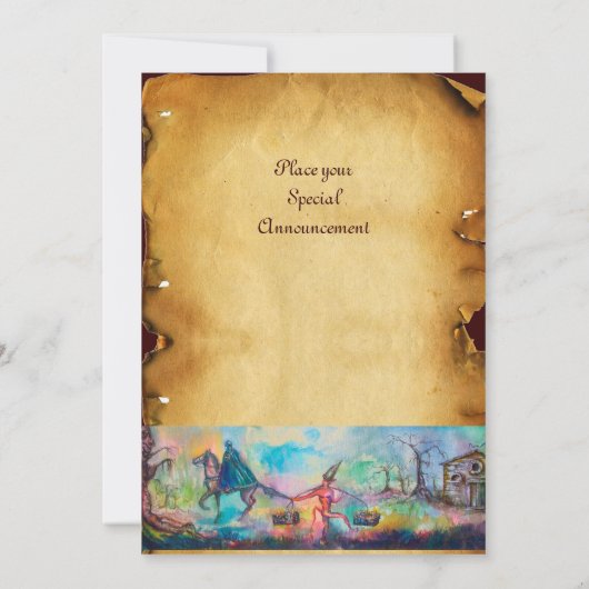 TEMPTATION Dark Knight, Devil's Treasure Parchment Kaart (Achterkant)