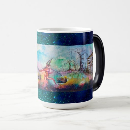 TEMPTATION Dark Knight en Devil's Treasure Blue Magische Mok (Voorkant rechts)