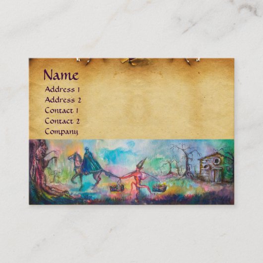 Temptation Dark Knight en Duivelsperkament Visitekaartje (Voorkant)