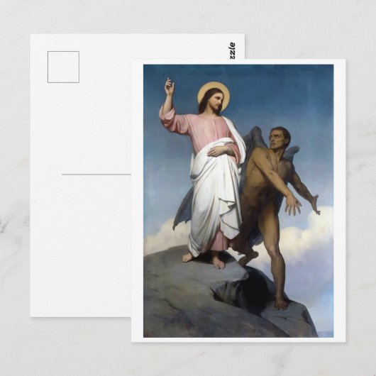 Temptation of Christus Briefkaart (Voorkant / Achterkant)