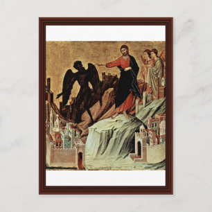 Temptation of Christus op de berg Briefkaart