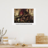 Temptation of Saint Anthony door Jan Mandijn Poster (Keuken)